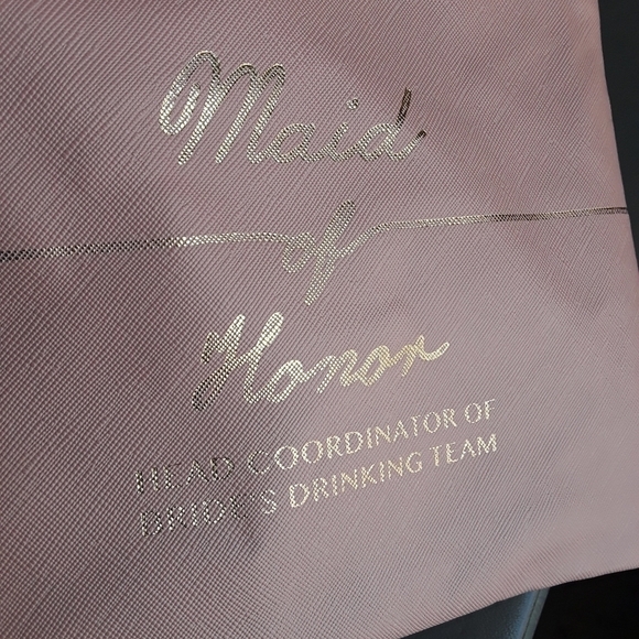 Maid Of Honor Top Zip Wristlet Bag - Picture 4 of 9